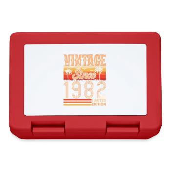 1982. Jahrgang Jahrgang 1982 Geburtstag - Brotdose - Rot - Vorne