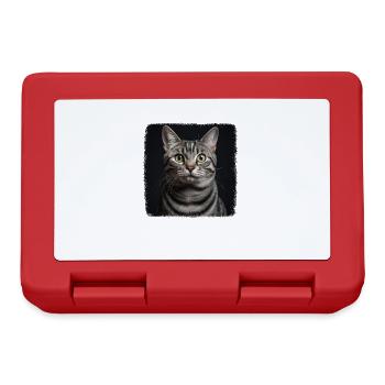 Chat Chats American Shorthair - Boîte à goûter - rouge - Devant