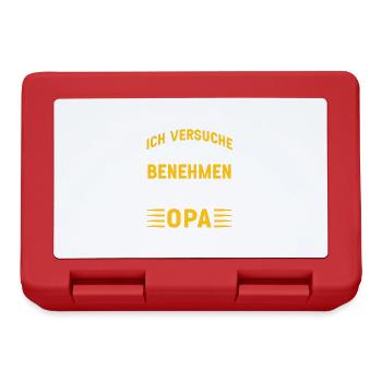 Ich komme Nach Meinem Opa Witziges Kinder Sprüche - Brotdose - Rot - Vorne