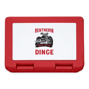 Retraité De Retraite Femme Drôle Décoration - Boîte à goûter - rouge - Devant