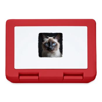 Balinese Cat Balinesenkatze - Lunchbox - red - Front