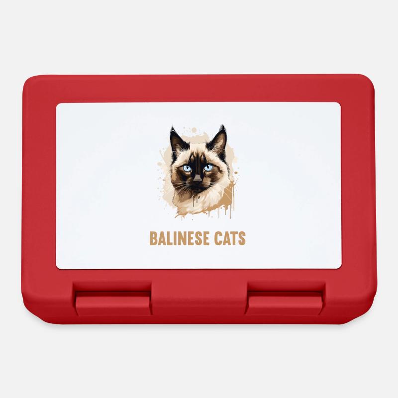 Chat balinais Balinesenkatze - Boîte à goûter - rouge