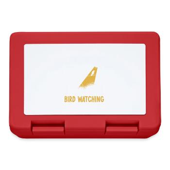 Birdwatching Birding Birds Birdwatcher - Lunchbox - red - Front