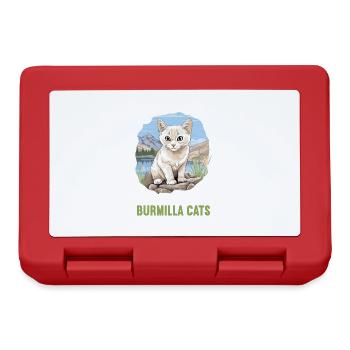 Burmilla Chaton Burmilla Chat - Boîte à goûter - rouge - Devant