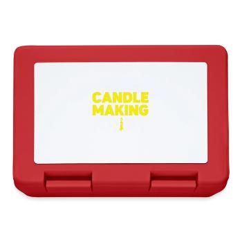 Candle Maker Candle Making - Lunchbox - red - Front