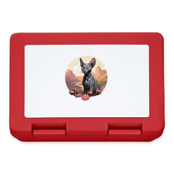 Cornish Rex Kätzchen Cornish Rex Katze - Brotdose - Rot - Vorne
