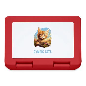 Cymric Kitten Cymric Cat - Boîte à goûter - rouge - Devant