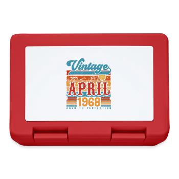 Avril 1968, Cadeau Anniversaire Vintage avril 1968 - Boîte à goûter - rouge - Devant