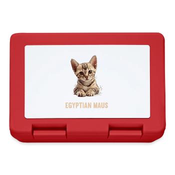 Egyptian Mau Kätzchen Katze Ägyptische Mau - Brotdose - Rot - Vorne