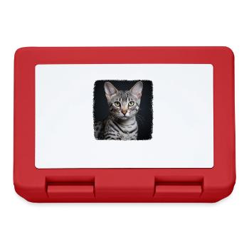 Egyptian Mau Kätzchen Katze Ägyptische Mau - Brotdose - Rot - Vorne