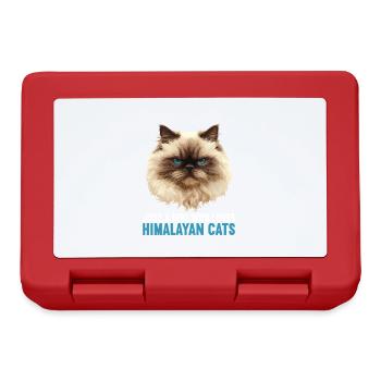Himalayan Cat Colourpoint Katze - Lunchbox - red - Front