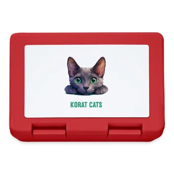 Korat Chaton Korat Chat - Boîte à goûter - rouge - Devant