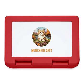 Munchkin Kätzchen Munchkin Katze - Brotdose - Rot - Vorne