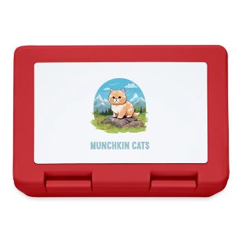 Munchkin Kätzchen Munchkin Katze - Brotdose - Rot - Vorne