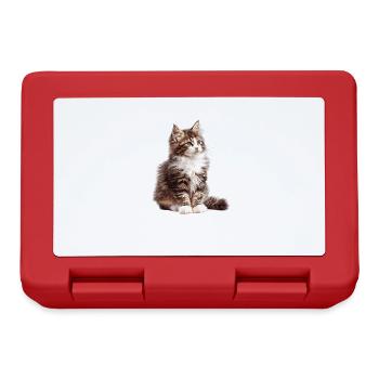 Norwegian Forest Cat Norwegische Waldkatze - Brotdose - Rot - Vorne