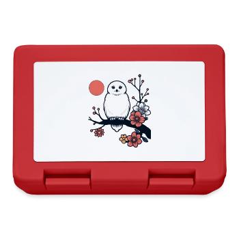 Harfang des neiges dans la nuit de la lune de printemps - Boîte à goûter - rouge - Devant