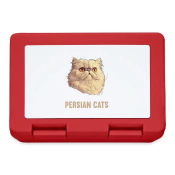 Persian Cat Perserkatze - Brotdose - Rot - Vorne