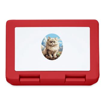 Persian Cat Perserkatze - Brotdose - Rot - Vorne