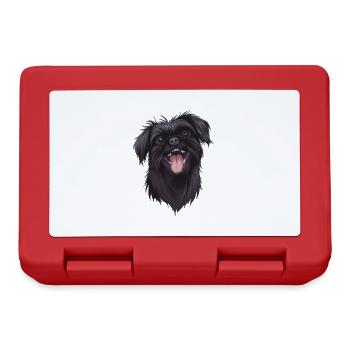 Affenpinscher Gift | Cartoon Artwork - Lunchbox - red - Front