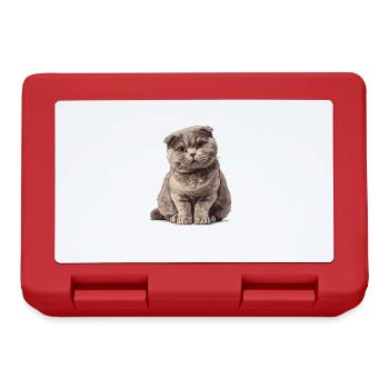 Scottish Fold Kitten Scottish Fold Cat - Lunchbox - red - Front