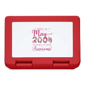 May 2004 20th Anniversary Gift for Girls - Lunchbox - red - Front