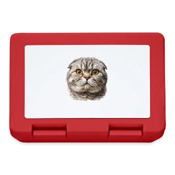 Scottish Fold Kitten Scottish Fold Cat - Lunchbox - red - Front