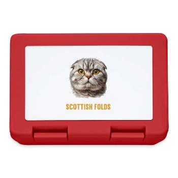 Scottish Fold Kitten Scottish Fold Cat - Lunchbox - red - Front