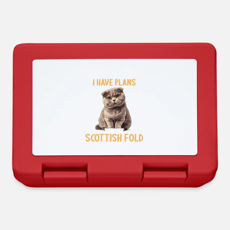 Scottish Fold Kätzchen Scottish Fold Katze - Brotdose - Rot