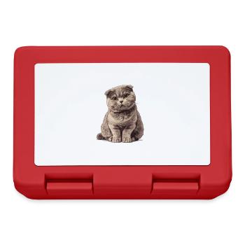 Scottish Fold Kitten Scottish Fold Cat - Lunchbox - red - Front