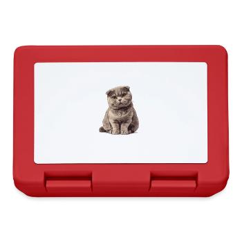 Scottish Fold Kitten Scottish Fold Cat - Lunchbox - red - Front