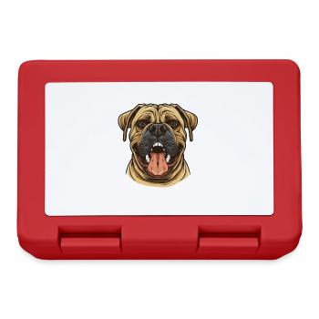 Bullmastiff | Cartoon Artwork - Lunchbox - red - Front