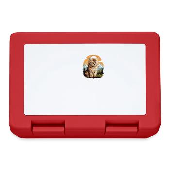 Siberian Cat Sibirische Katze - Brotdose - Rot - Vorne