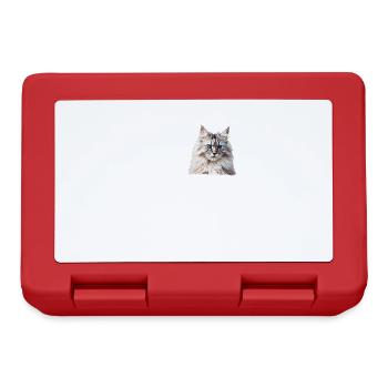 Siberian Cat Sibirische Katze - Brotdose - Rot - Vorne