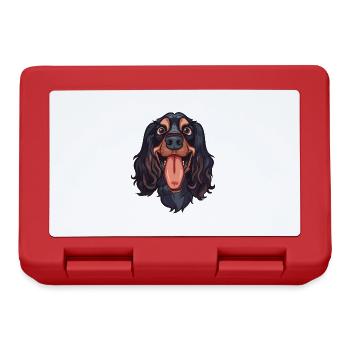 Field Spaniel | Cartoon Artwork - Lunchbox - red - Front
