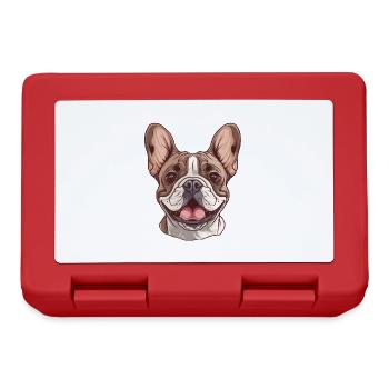 French Bulldog | French bulldog | Frenchi - Lunchbox - red - Front