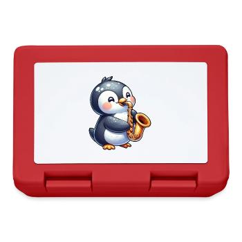 Penguin Saxophonist Jazz Concert - Lunchbox - red - Front