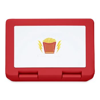 Fast Food Pommes Frites - Brotdose - Rot - Vorne
