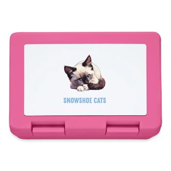 Snowshoe Kitten Snowshoe Cat - Lunchbox - pink - Front