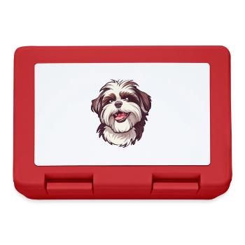Shih-Tzu | Cartoon Artwork - Lunchbox - red - Front