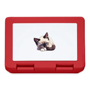 Chaton raquette Chat raquette - Boîte à goûter - rouge - Devant