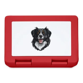Stabyhoun | Cartoon Artwork - Brotdose - Rot - Vorne