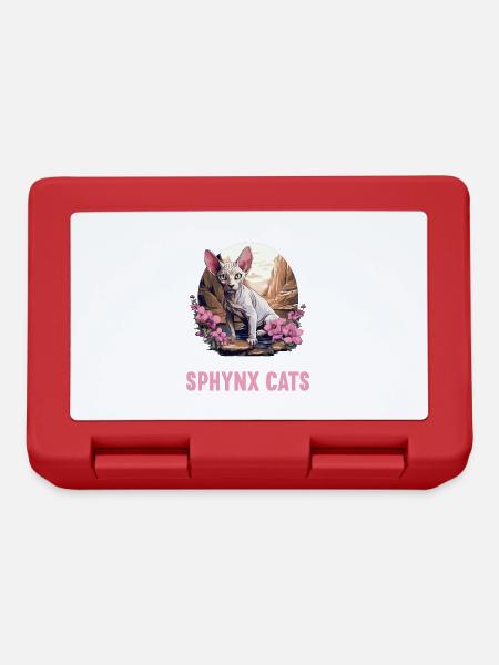 Sphynx Kätzchen Sphynx Katze - Brotdose - Rot