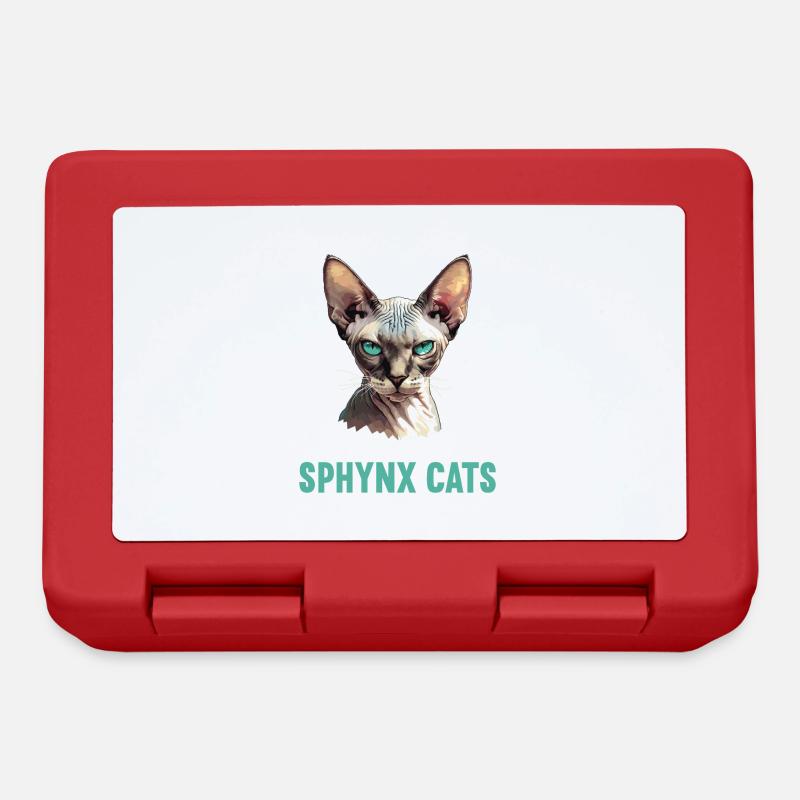 Sphynx Kätzchen Sphynx Katze - Brotdose - Rot