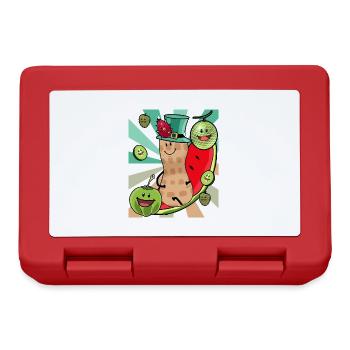 Obsr Fruits Enjoyment Peanut Peanuts Summer - Lunchbox - red - Front