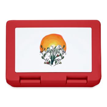 Sunshine Spring Snowdrops Alps - Lunchbox - red - Front