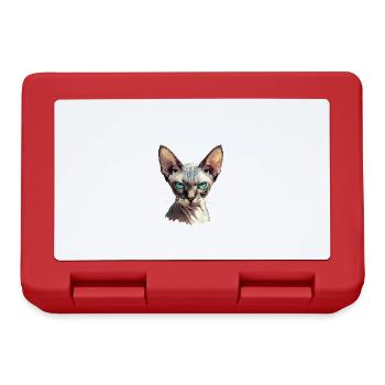 Chaton Sphynx Chat Sphynx - Boîte à goûter - rouge - Devant