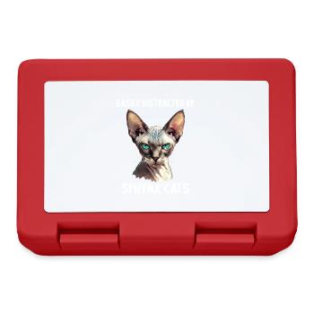 Sphynx Kätzchen Sphynx Katze - Brotdose - Rot - Vorne