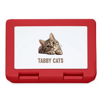 Tabby Kitten Tabby Cat - Lunchbox - red - Front