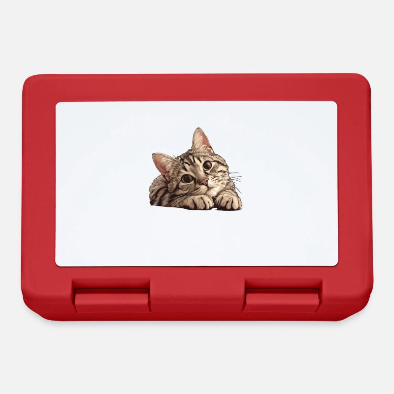 Tabby Kätzchen Tabby Katze - Brotdose - Rot