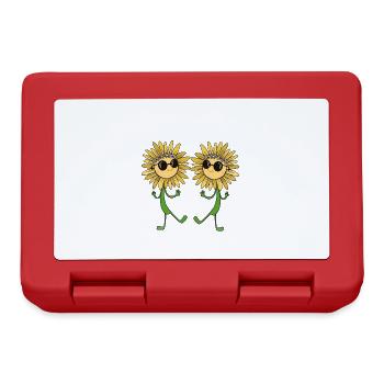 Lunettes de jardin de fleurs de tournesol d’été jardinier - Boîte à goûter - rouge - Devant